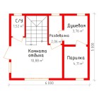 Баня из СИП панелей с общей площадью  60 м2